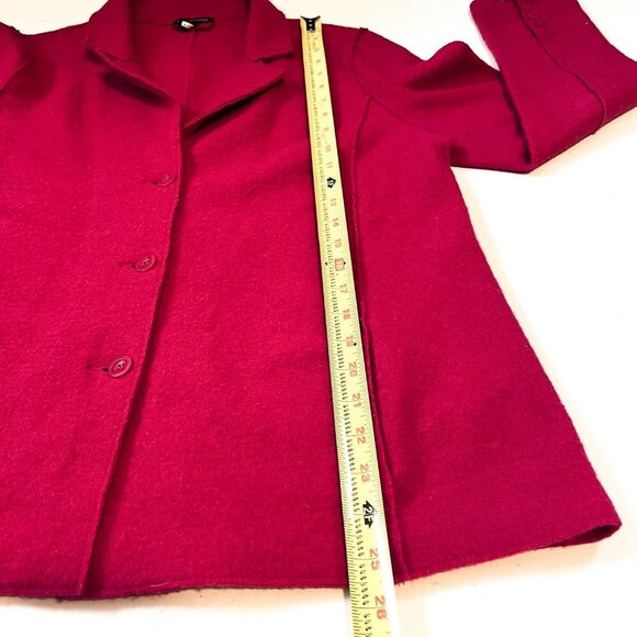 Eileen Fisher Boilded100% merino wool Cardigan Jacket Size Medium - Picture 11 of 14